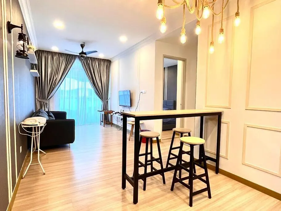 Grand Suite @ The Wave Residence-Cozy 2-Br Retreat: Ac, Street Views & Games Malacca Μαλαισία
